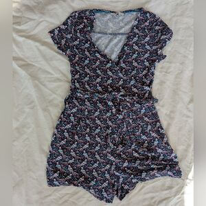 Boden Multicolor Floral Romper